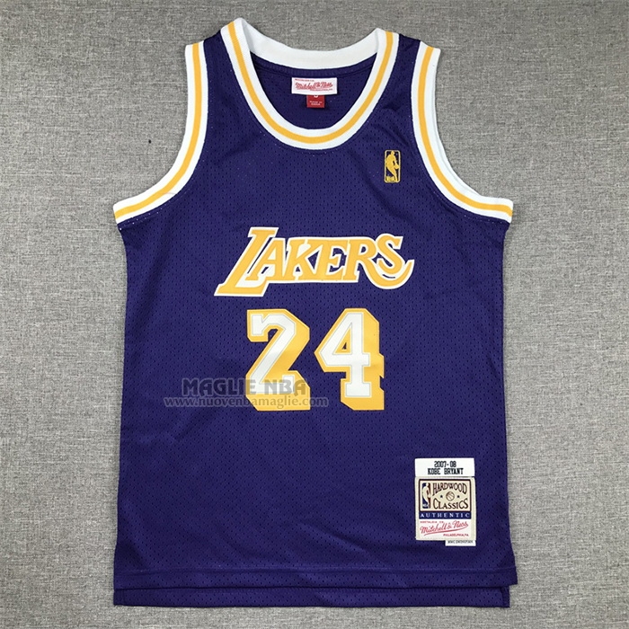 Maglia
 Kobe Bryant NO 24 Bambino
 Los Angeles Lakers Mitchell & Ness 2007-08 Viola
